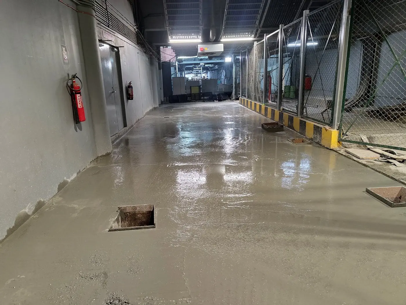 The lean-concrete levelling bed