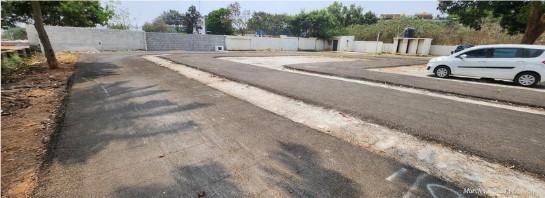 Orxa Energies campus, Bengaluru: asphalt road over OC-HD 40 at the WMM/GSB interface